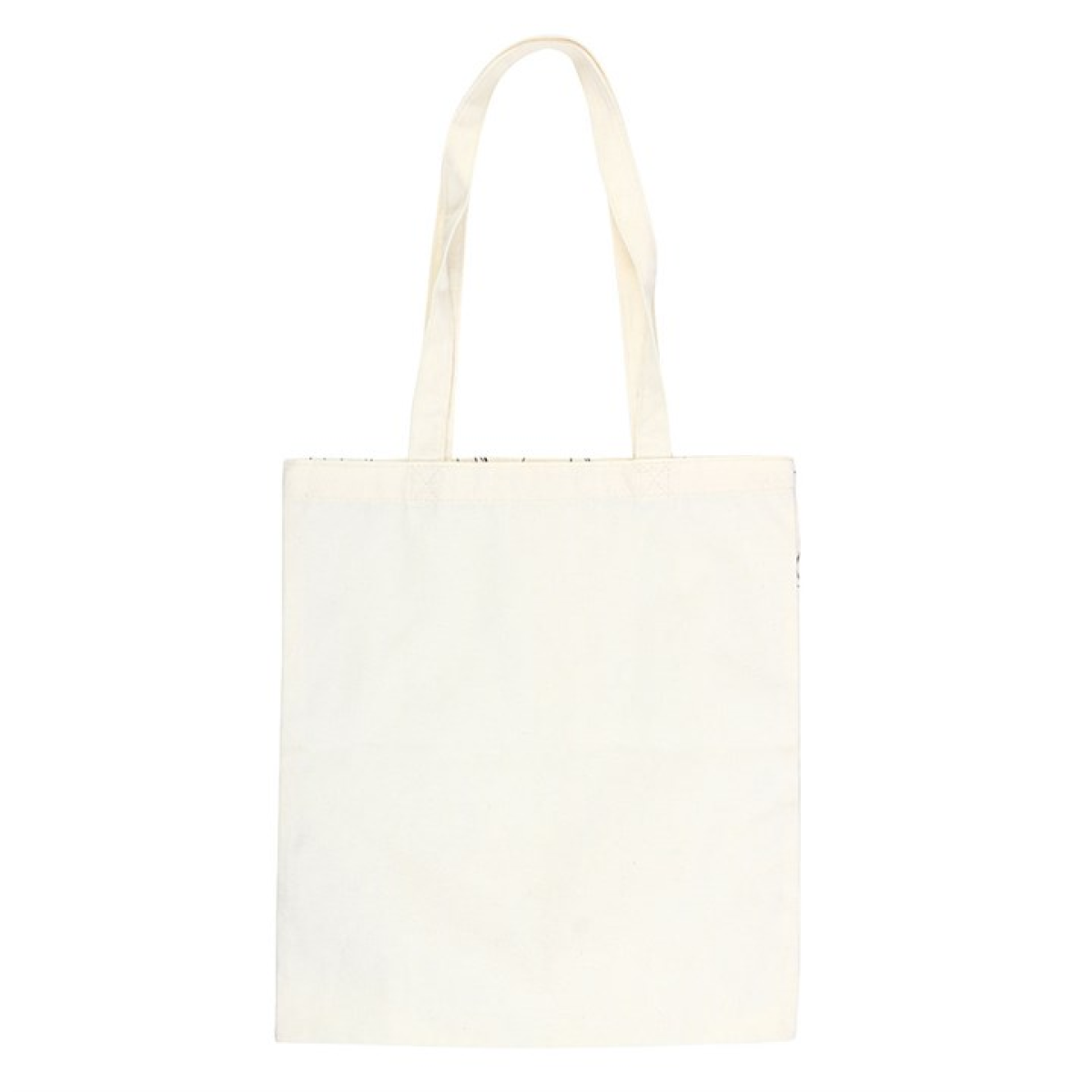White Cat Print Polycotton Tote Bag