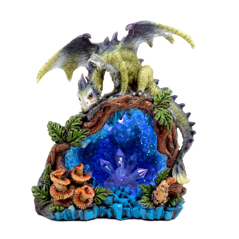 Woodland Crystal Cave Dragon Figurine