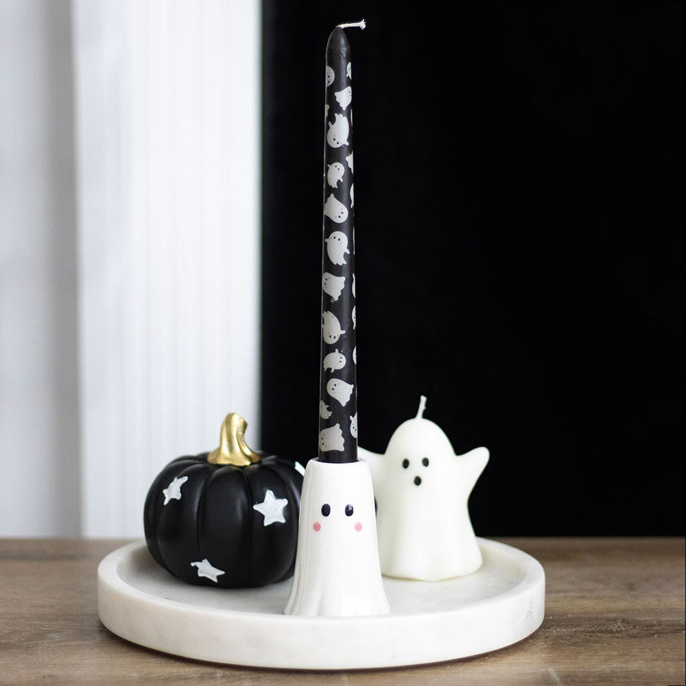 Sweet Ghost Candle Holder with Taper Candle