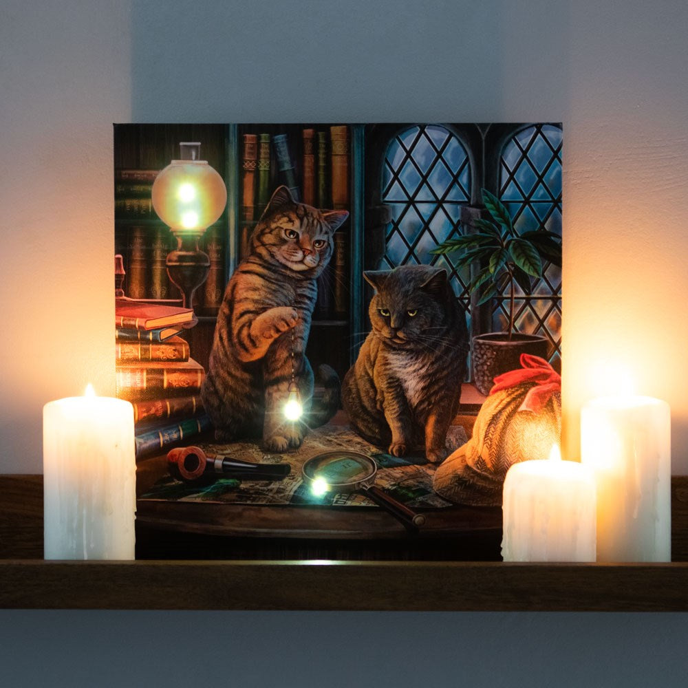Purrlock Holmes Light Up Canvas
