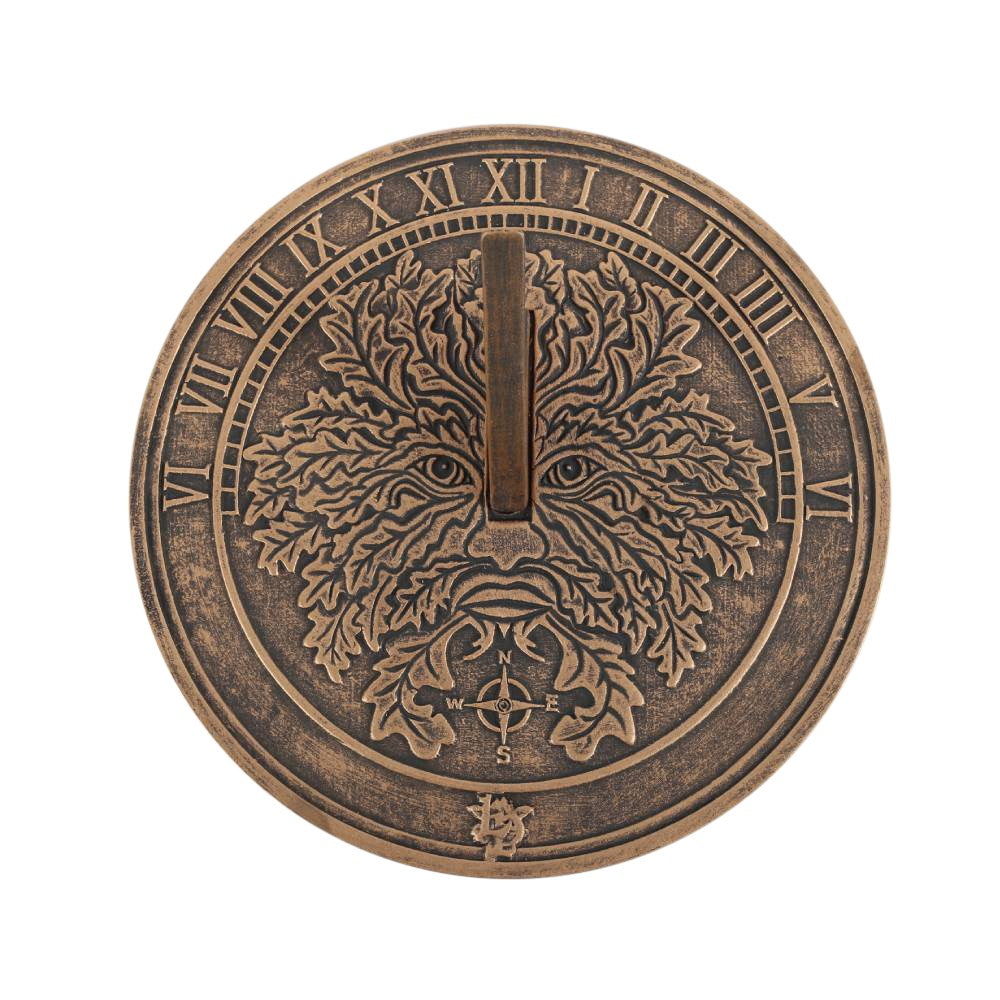 Green Man Terracotta Sundial