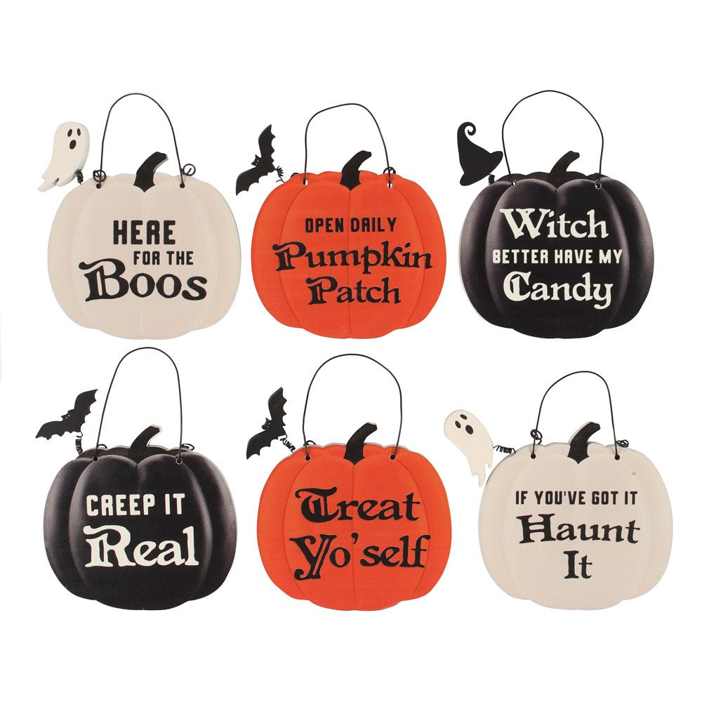Mini Pumpkin Signs
