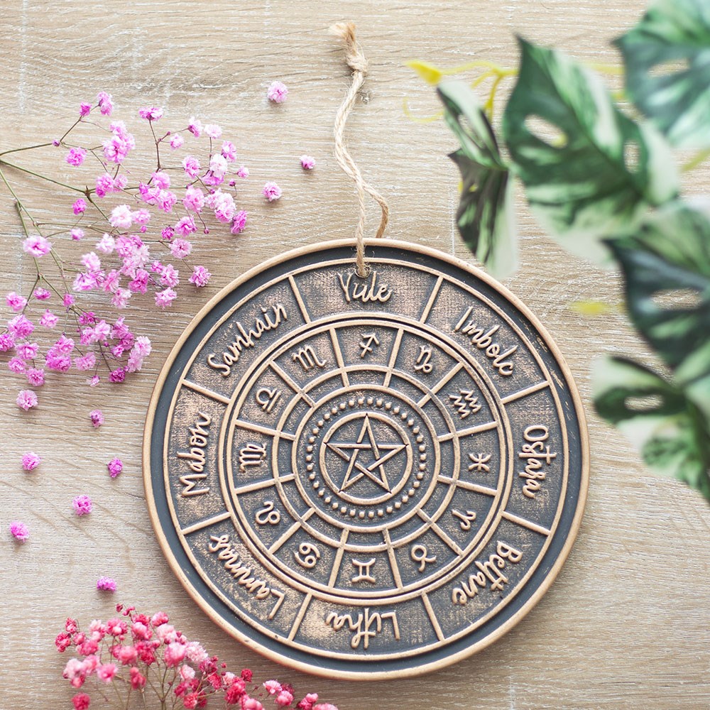 Bronze Wheel of the Year Terracotta Plaque