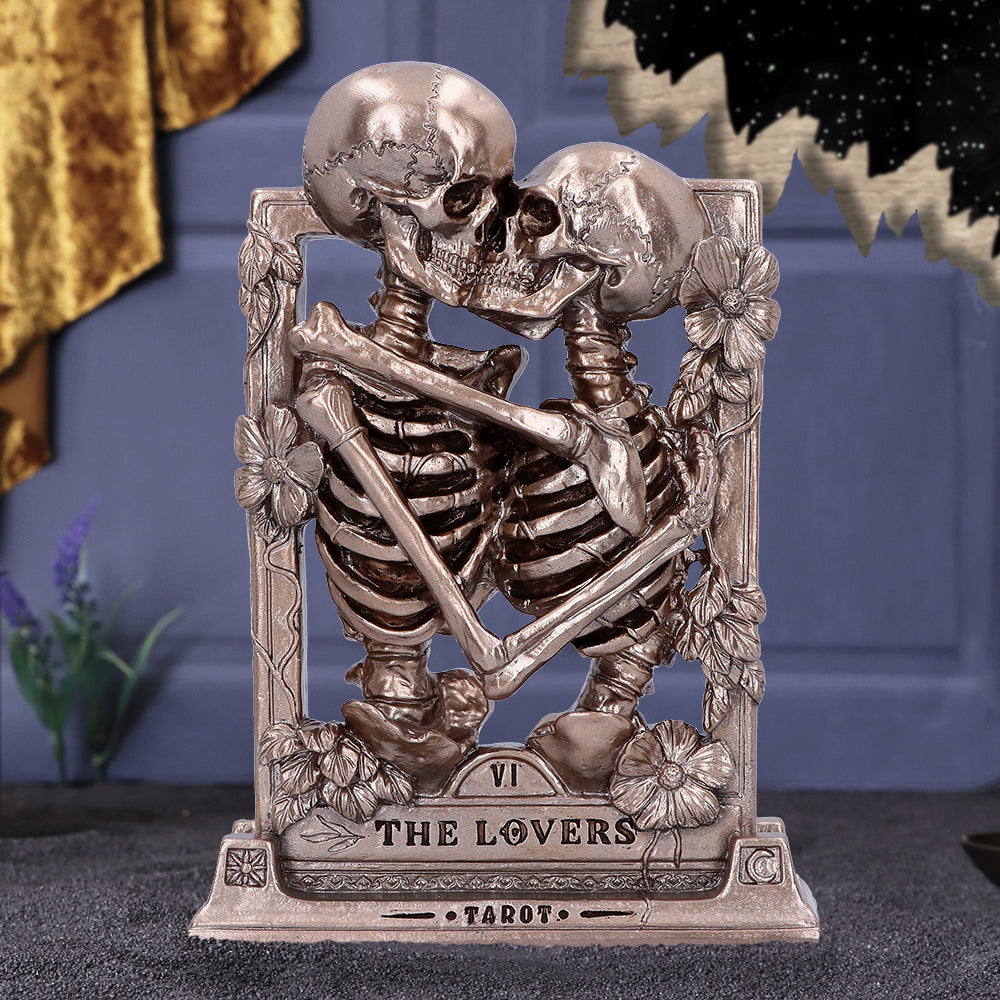 The Lovers Skeleton Tarot Figurine