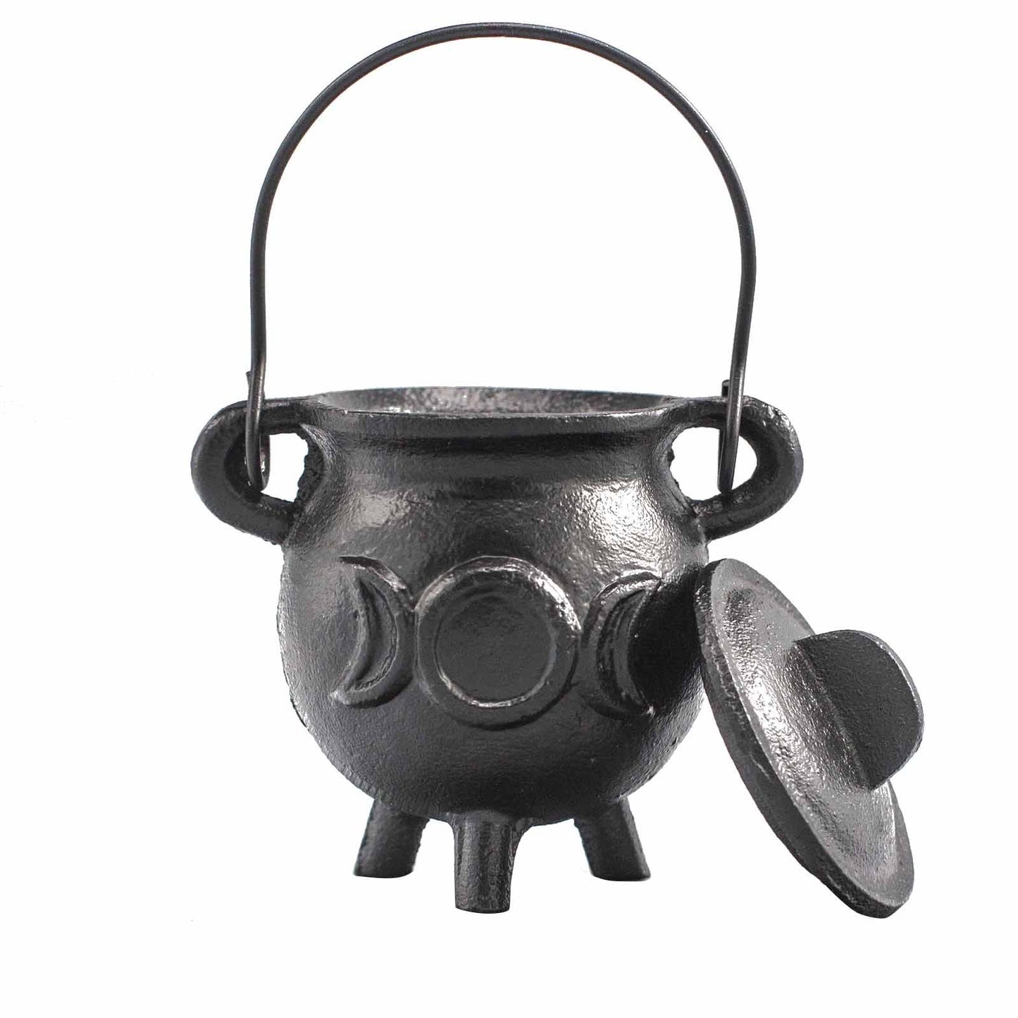 Cast Iron Cauldron with Triple Moon
