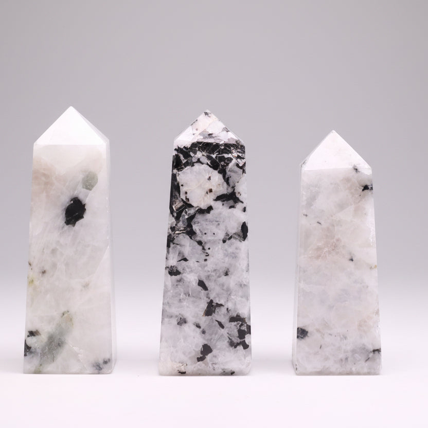 Gemstone Obelisk Points - Moonstone