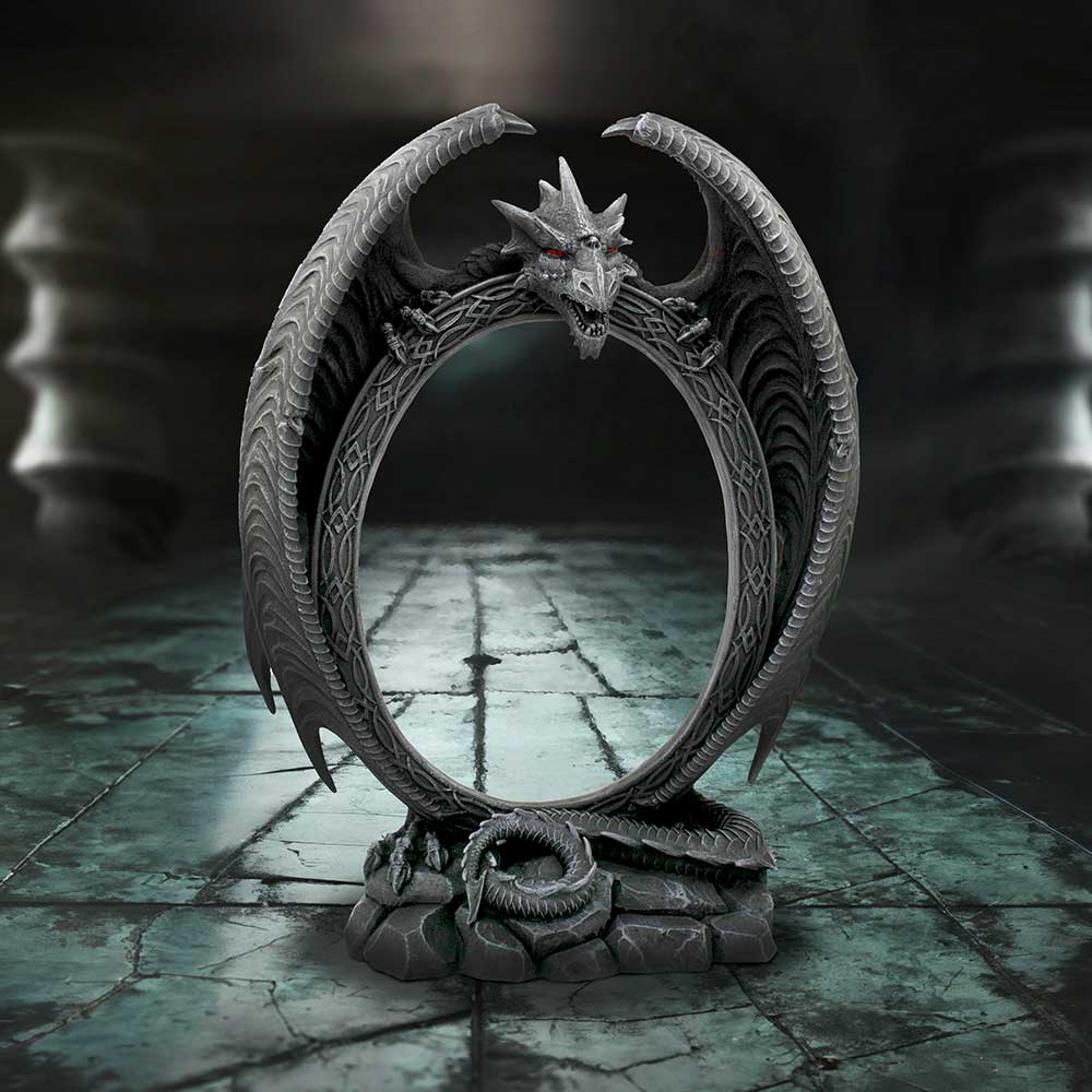 Scaled Reflection Dragon Mirror