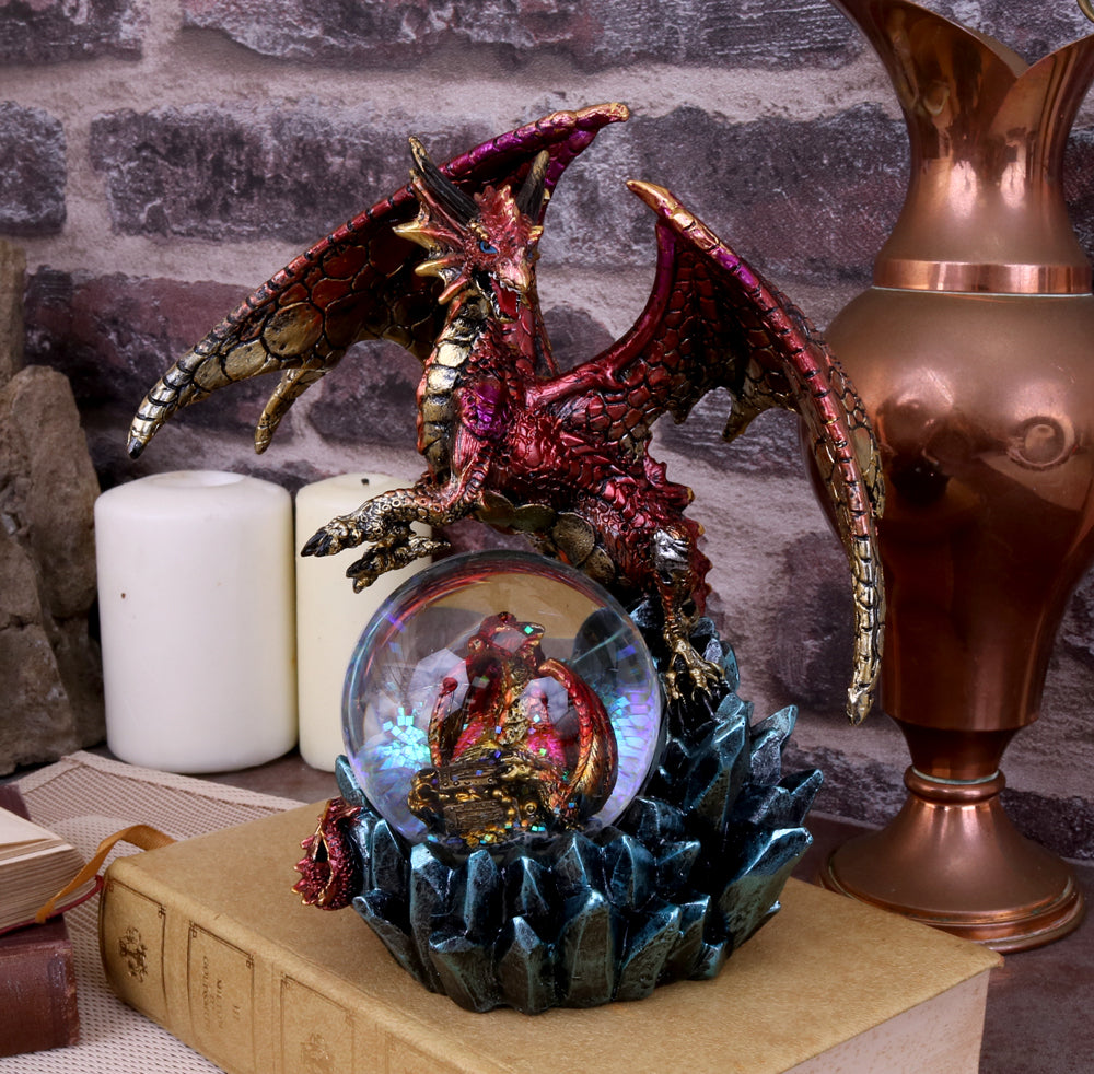 Ruby Oracle Dragon Snowglobe