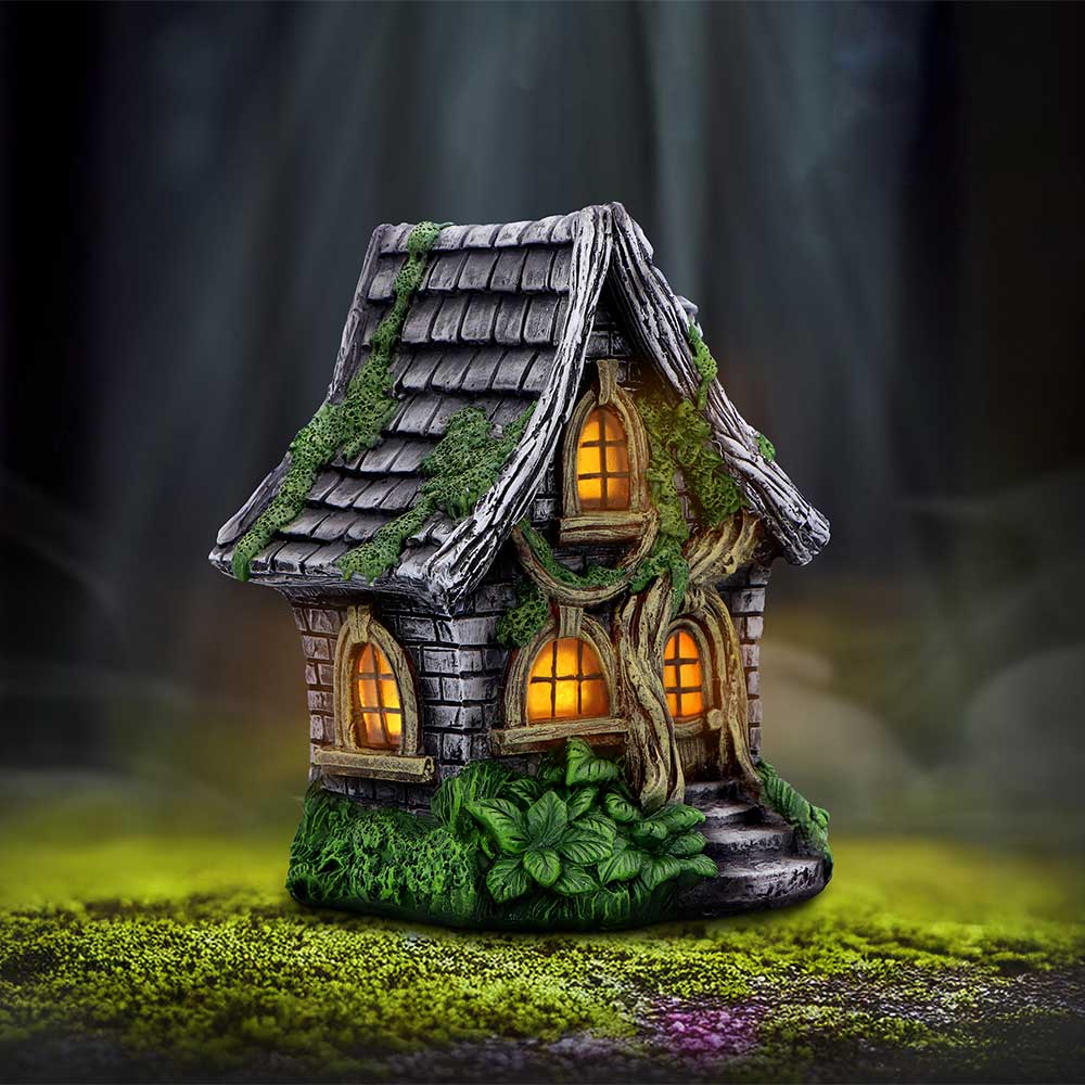 Curly Oak Manor Light Up Fairy House