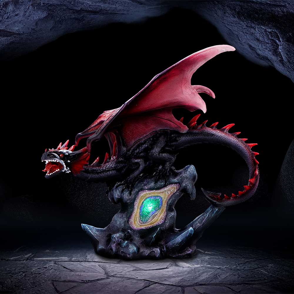 Leroux LED Dragon & Crystal Figurine