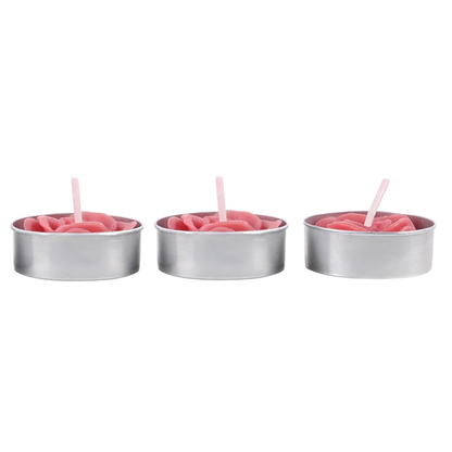Pack of 6 Rose Shaped Tealights