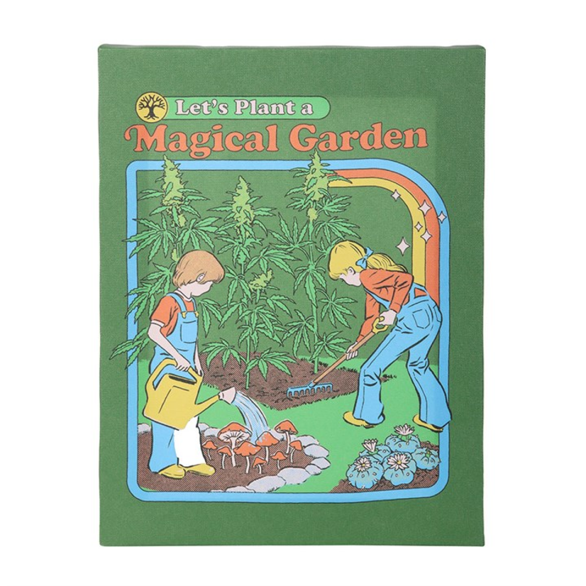 Magical Garden Canvas Plaque by Steven Rhodes