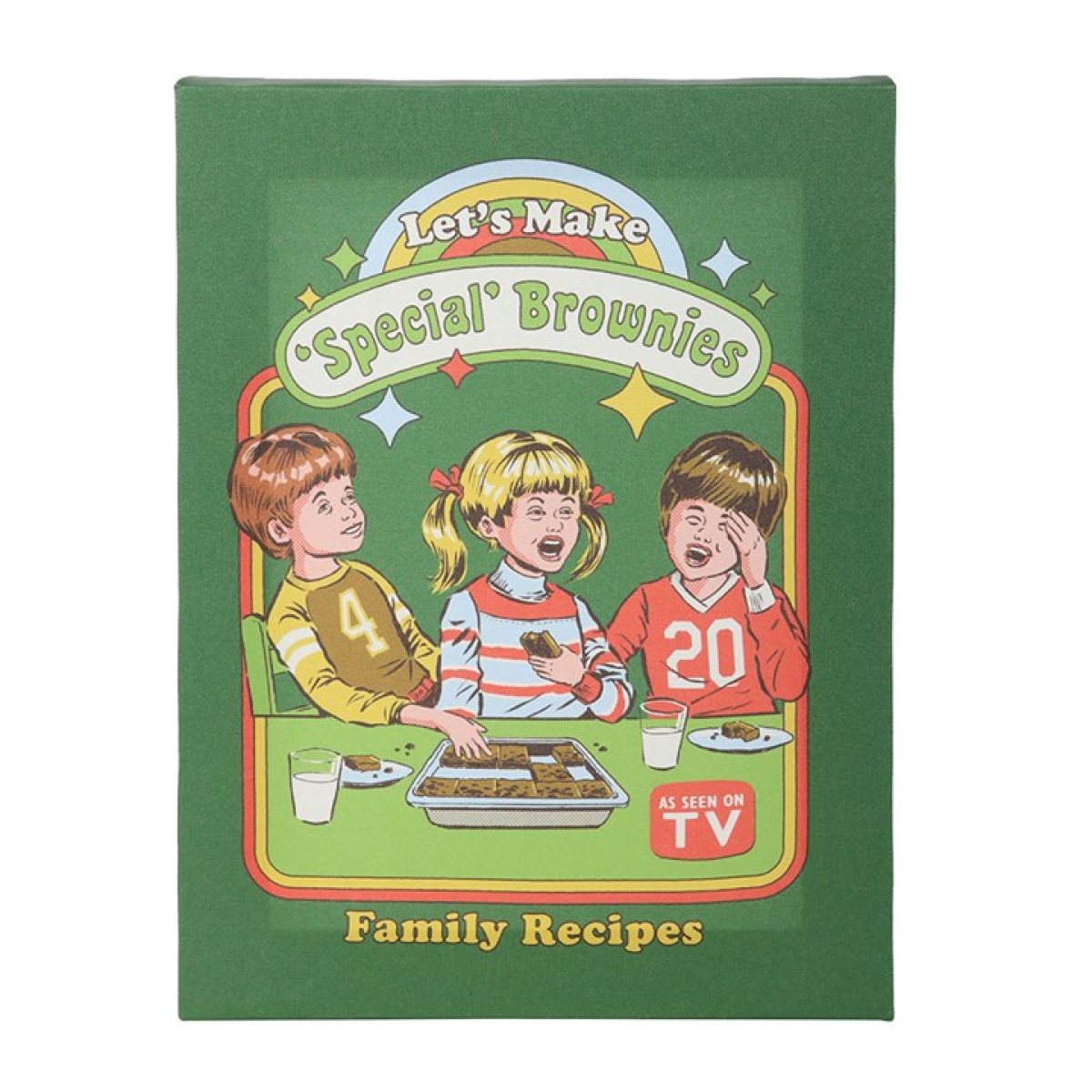 Let's Make Brownies Canvas Plaque by Steven Rhodes