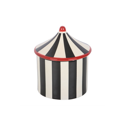 Black Striped Circus Tent Oil Burner