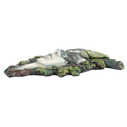 Green Goddess with Butterfly Wall Plaque