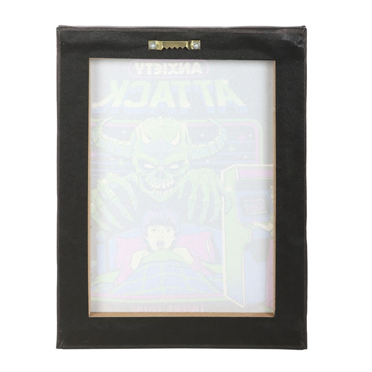 Anxiety Attack Canvas Plaque by Steven Rhodes