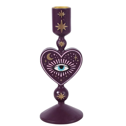 Sacred Sight Heart Taper Candle Holder