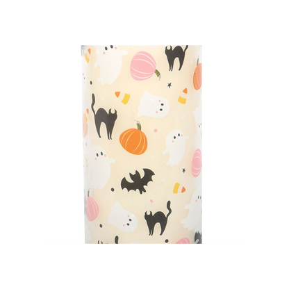 Sweet and Spooky Print Candy Corn Tube Candle