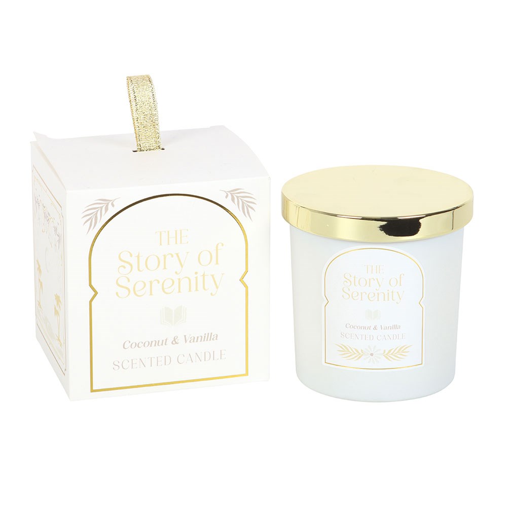 The Story of Serenity Coconut & Vanilla Candle