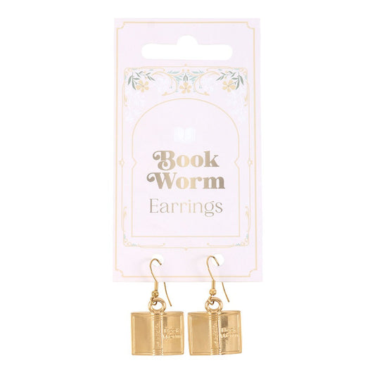 Book Worm Earrings