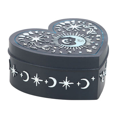 Blue Moon Heart Trinket Box