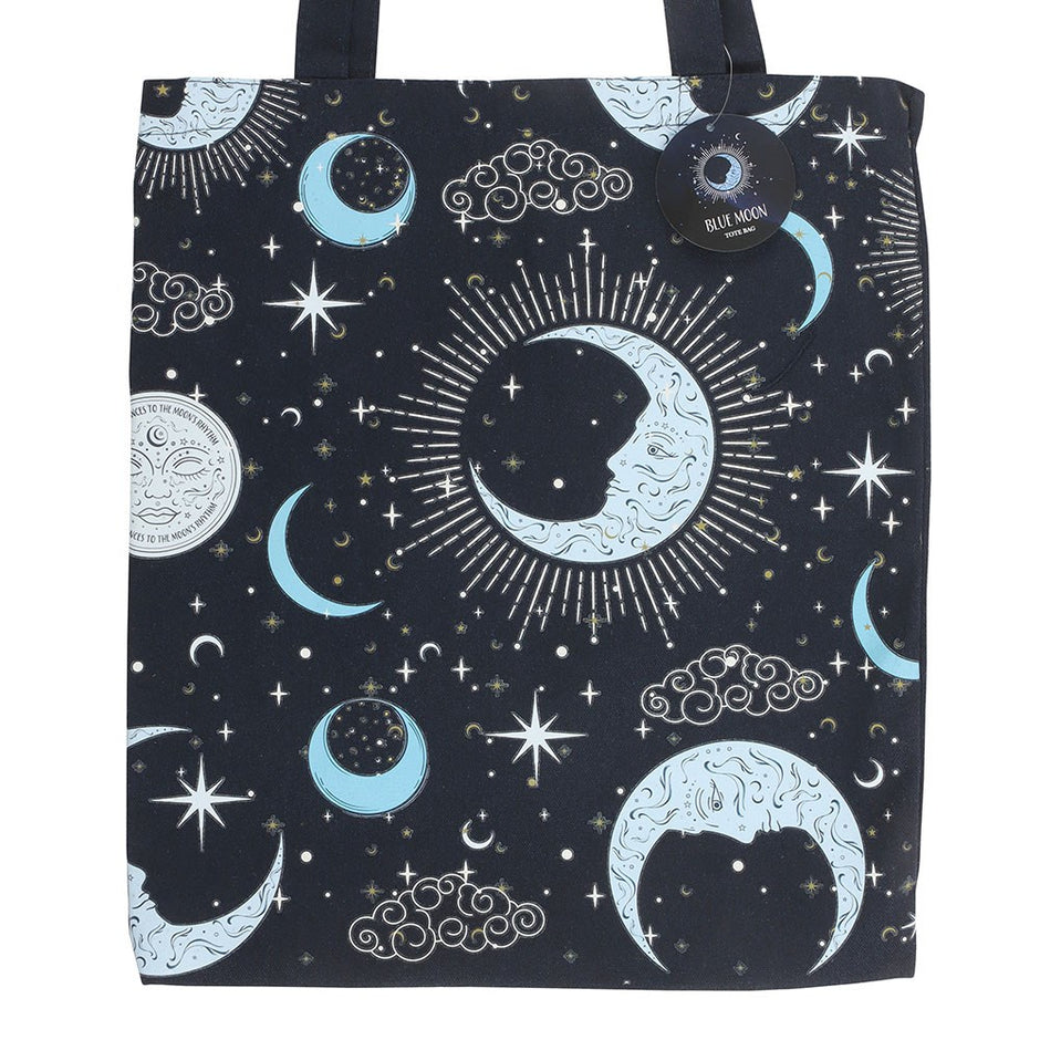 Moon Tote Bag Blue main image 1