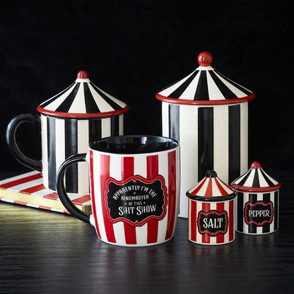 Red Striped Ringmaster Mug