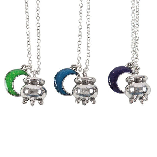 Set of 3 Coven Sisters Cauldron Charm Necklaces
