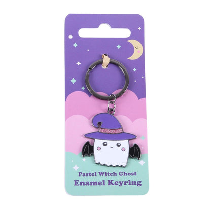 Pastel Witch Ghost Keyring