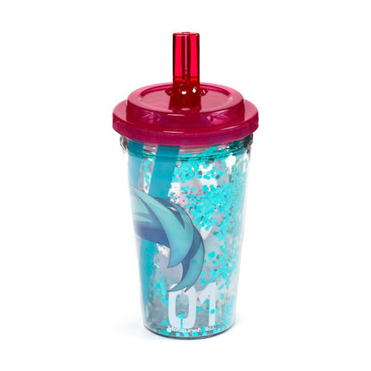 Shatterproof Double Walled Cup with Lid and Straw - Hatsune Miku