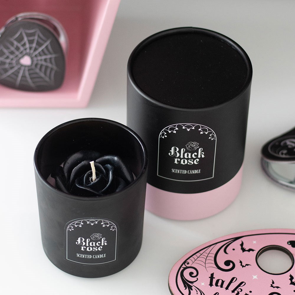 Black Rose 3D Candle