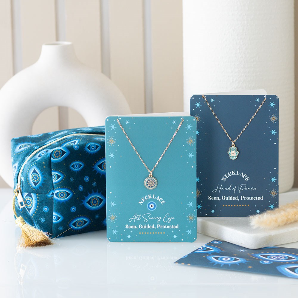 All Seeing Eye Print Velvet Makeup Bag