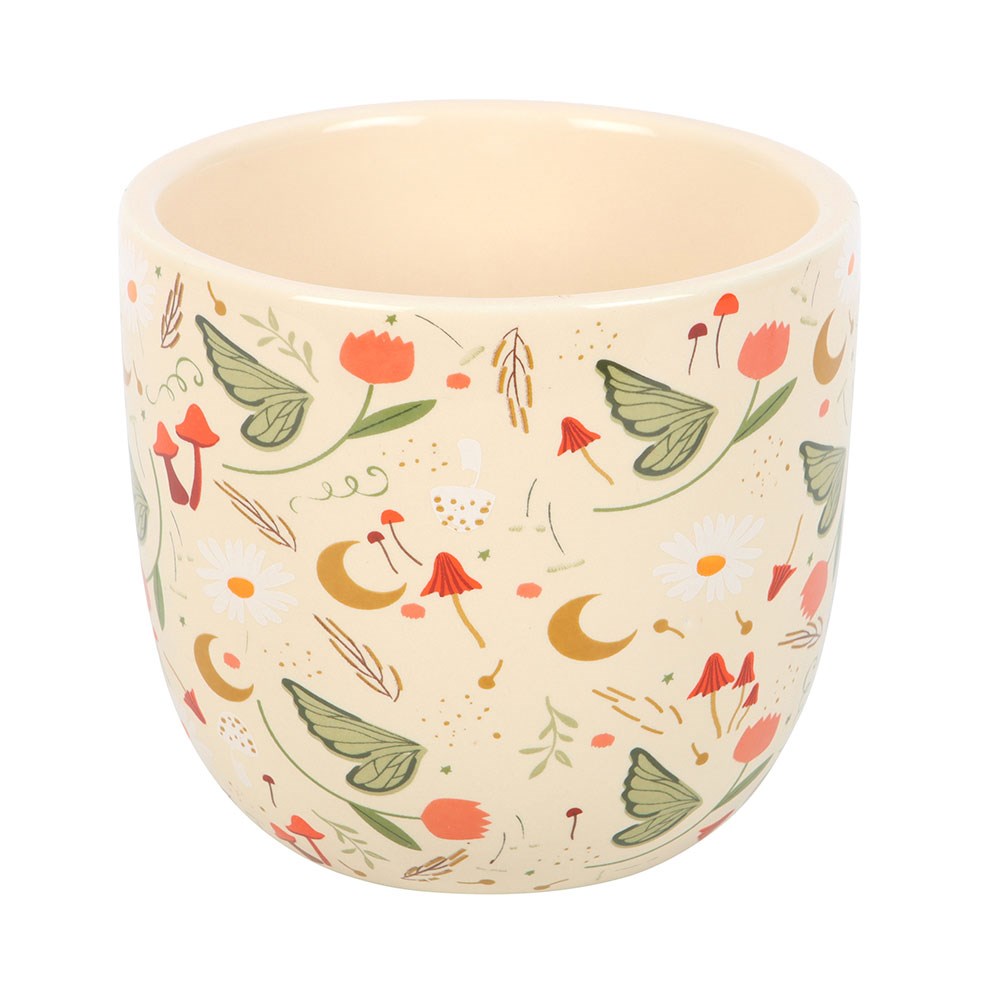 Fairy Folklore Print Plant Pot