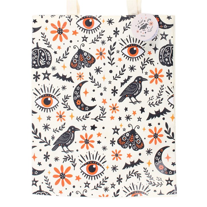 Frightful Folk Print Tote Bag