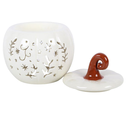 Cream Folk Pumpkin Oil Burner and Wax Warmer