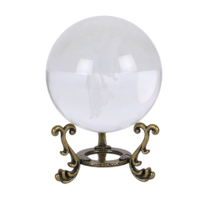 Stardust Fairy Laser Engraved Glass Crystal Ball and Stand