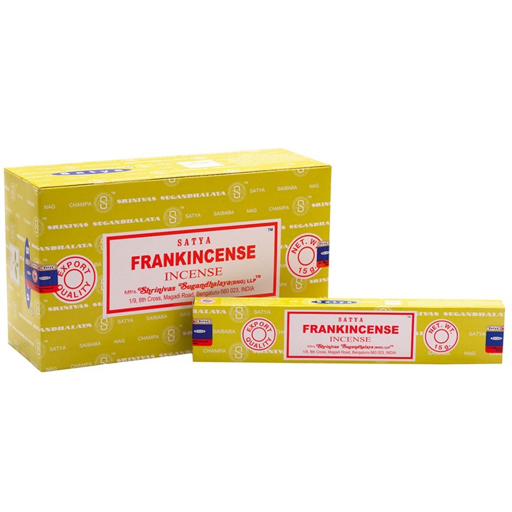 Set of 12 Frankincense Incense Sticks by Satya