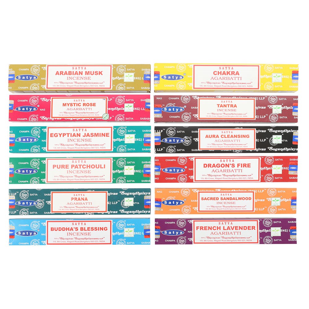 12 Packs of Assorted Incense Sticks