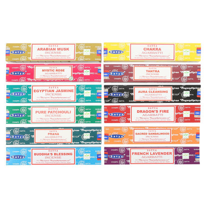 12 Packs of Assorted Incense Sticks