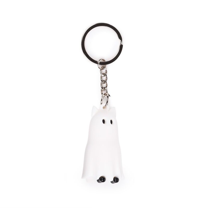 Spooky Ghost Cat 3D Keyring
