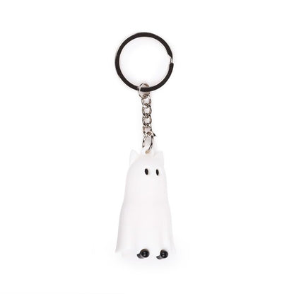Spooky Ghost Cat 3D Keyring