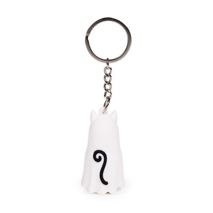 Spooky Ghost Cat 3D Keyring