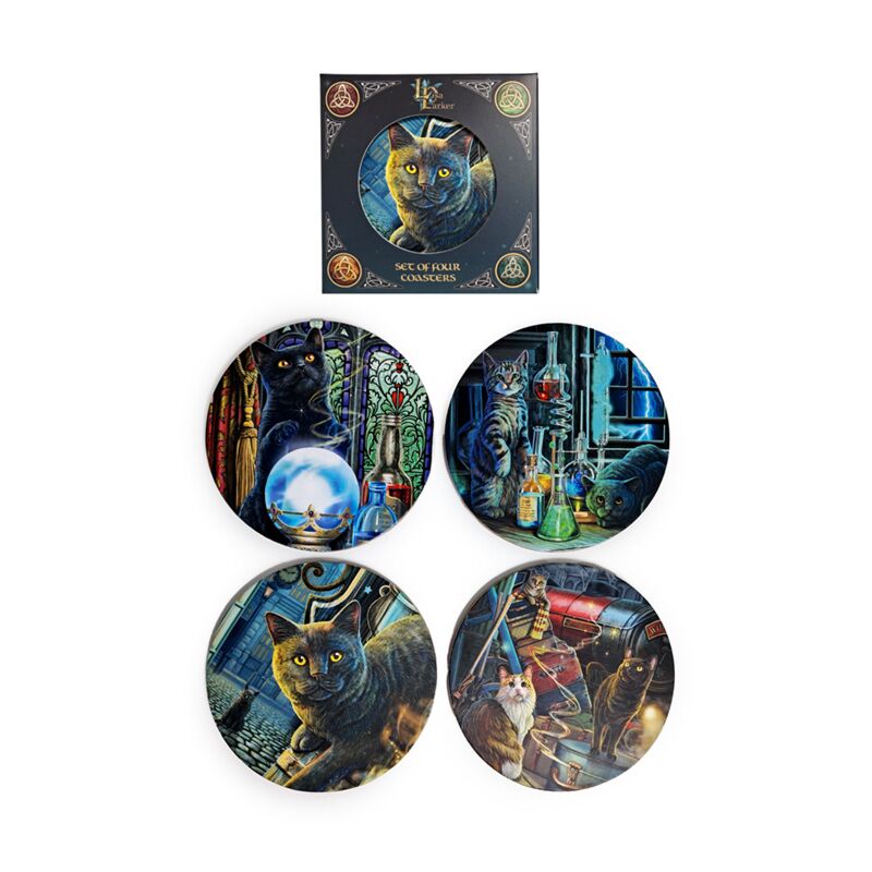 Lisa Parker Magic Cats 2025 Coaster Set