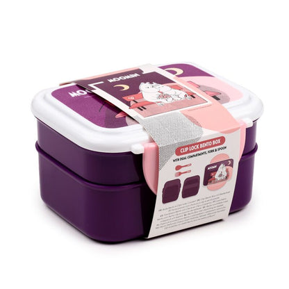 Bento Clip Lock Lunch Box with Cutlery - Moomin