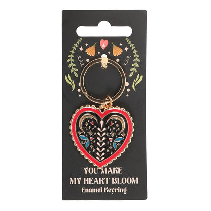Folk Heart Keyring