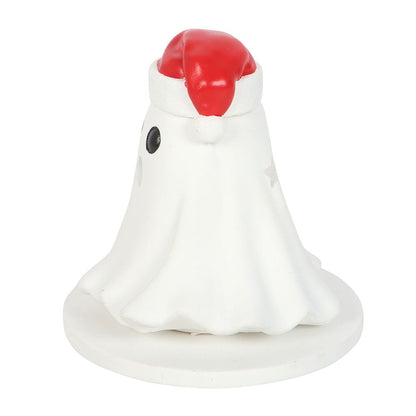 Ghost with Santa Hat Incense Cone Holder