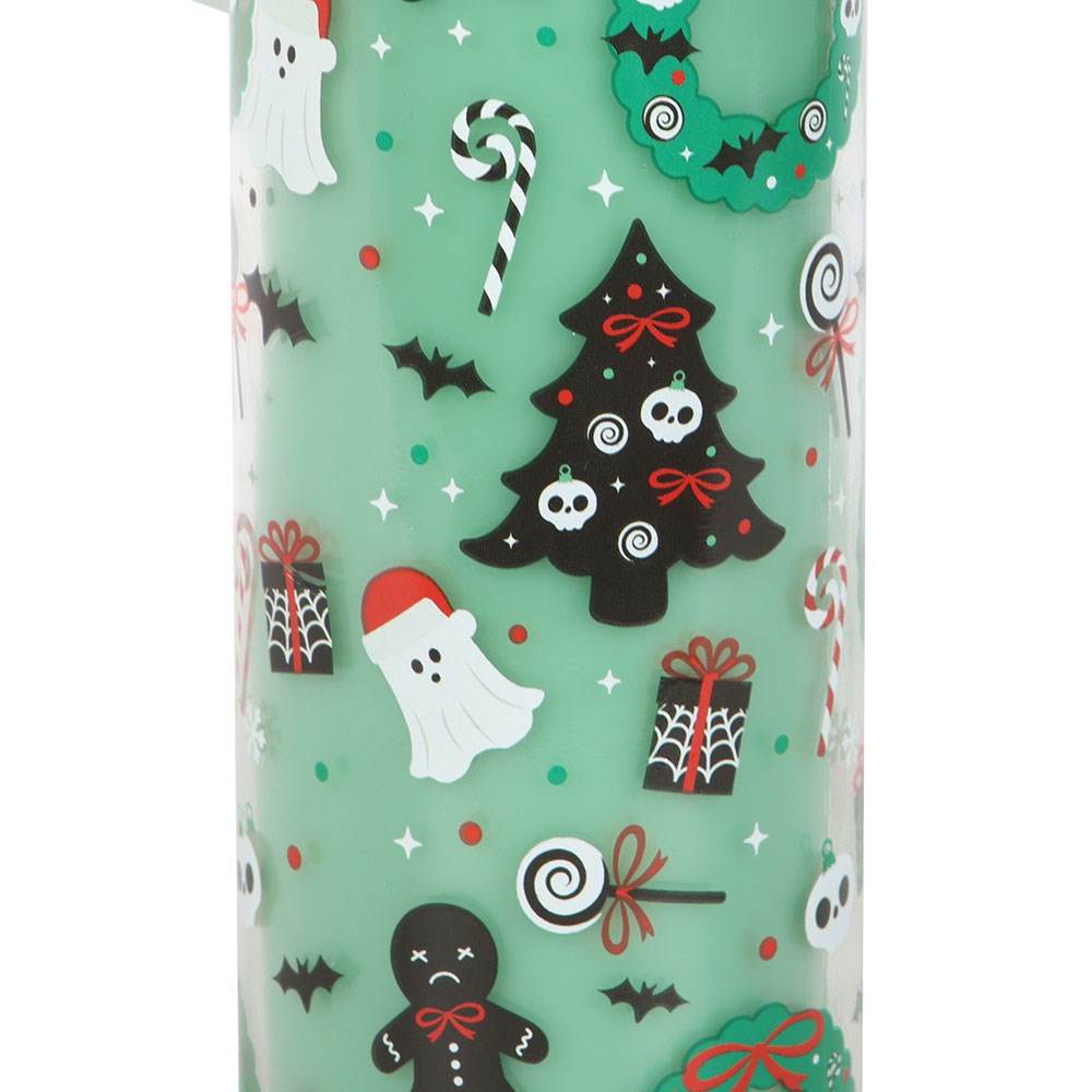 Merry Creepmas Cursed Candy Cane Tube Candle