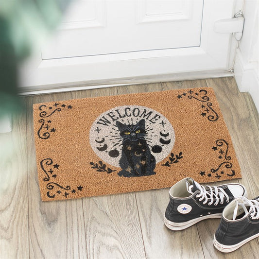 Black Magick Cat Doormat