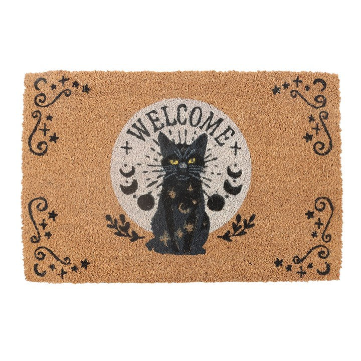 Black Magick Cat Doormat