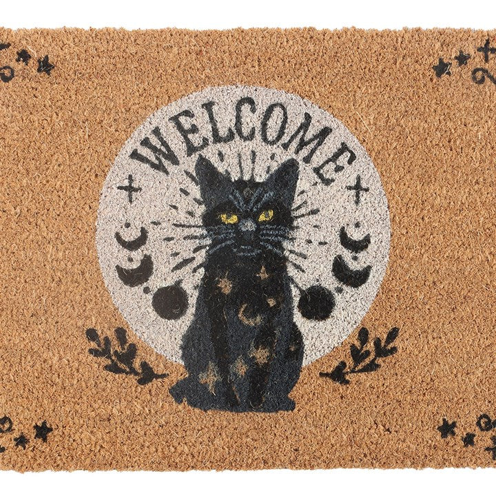 Black Magick Cat Doormat